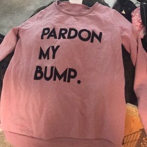 Pardon my bump sweatshirt motherhood maternity